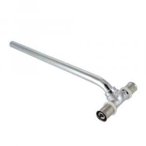 Пресс-фитинг – тройник Valtec VTM.282.N.201520 с хромированной трубкой