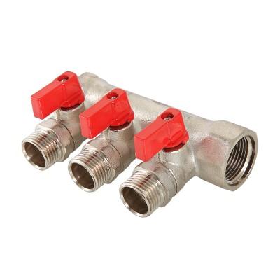 Коллектор с отсекающими кранами, под «евроконус» Valtec VTC.580.NE.0603 купить с доставкой по РФ