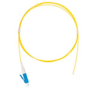 Шнур NIKOMAX волоконно-оптический, монтажный, одномодовый 9/125мкм, стандарта OS2, LC/UPC, полимерный материал нг(A)-HF, 0,9мм, желтый, 1,5м, уп-ка 2шт.