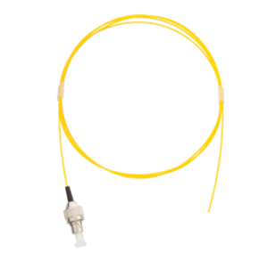 Шнур NIKOMAX волоконно-оптический, монтажный, одномодовый 9/125мкм, стандарта OS2, FC/UPC, полимерный материал нг(A)-HF, 0.9мм, желтый, 1м, уп-ка 2шт.