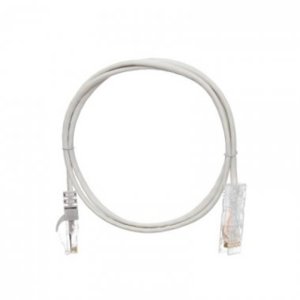 Коммутационный шнур NIKOMAX S/FTP 4 пары, Кат.6a (Класс Ea), 500МГц, 2хRJ45/8P8C, T568B, заливной, с защитой защелки, многожильный, BC (чистая медь), 26AWG (7х0,165мм), PVC нг(А), серый, 1м