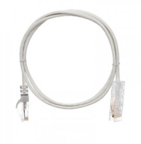 Коммутационный шнур NIKOMAX S/FTP 4 пары, Кат.6a (Класс Ea), 500МГц, 2хRJ45/8P8C, T568B, заливной, с защитой защелки, многожильный, BC (чистая медь), 26AWG (7х0,165мм), PVC нг(А), серый, 1,5м