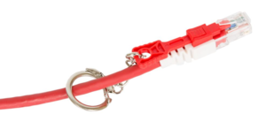 Коммутационный шнур NIKOMAX с замком U/UTP 4 пары, Кат.6 (Класс Е), 250МГц, 2хRJ45/8P8C, T568B, многожильный, BC (чистая медь), 24AWG (7х0,195мм), LSZH нг(А)-HFLTx, красный, 1м