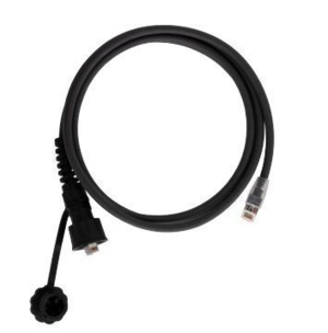 Индустриальный коммутационный шнур NIKOMAX U/UTP 4 пары, переходной, Кат.6 (Класс E), 250МГц, RJ45/8P8C(IP67)-RJ45/8P8C, T568B, многожильный, BC (чистая медь), 24AWG (7х0,195мм), с защитной крышкой, PUR, черный, 3м