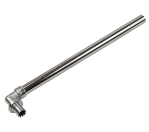 Трубка L-образная - D15 20х15 Sanext для подключения радиатора, 250 мм