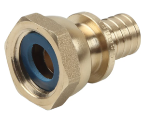 Переходник 25-3/4", Sanext, надвижная гильза-резьба, вн., латунь, с накидной гайкой