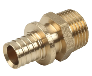 Переходник 32-1", Sanext, надвижная гильза-резьба, нар., латунь