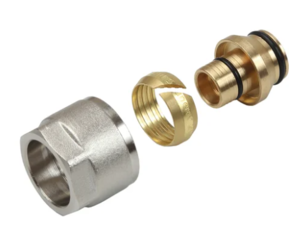 Резьбозажимное 16 x 2.0/2.2-3/4", Sanext, обжим-резьба, вн., латунь, евроконус