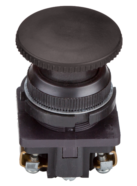 Выключатель кнопочный КЭАЗ КЕ 021-У3-исп.1-(черный) купить с доставкой по РФ