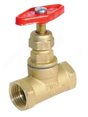 Клапан запорный латунь 15б1п Ду40 Ру25 м/м БАЗ
