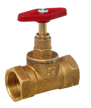 Клапан запорный латунь 15б1п Ду50 Ру25 м/м БАЗ