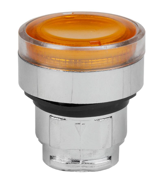 Головка кнопки КЭАЗ OptiSignal D22 A4-PL-5 с подсветкой желтая металл ZB4BW353 купить с доставкой по РФ
