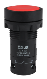 Кнопка КЭАЗ OptiSignal Compact D22 С7-P-410 красная 1НО XB7NA41 купить с доставкой по РФ