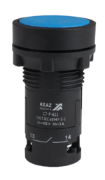 Кнопка КЭАЗ OptiSignal Compact D22 С7-P-611 синяя 1НО+1НЗ XB7NA65 купить с доставкой по РФ
