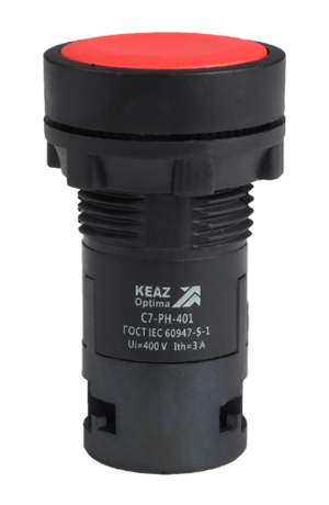 Кнопка с фиксацией КЭАЗ OptiSignal Compact D22 С7-PH-401 красная 1НЗ XB7NH42