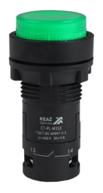 Кнопка с подсветкой КЭАЗ OptiSignal Compact D22 С7-PL-M310 зеленая 1НО 230 В AC XB7NW33M1 купить с доставкой по РФ