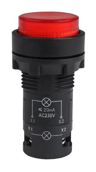 Кнопка с подсветкой КЭАЗ OptiSignal Compact D22 С7-PL-M410 красная 1НО 230 В AC XB7NW34M1 купить с доставкой по РФ