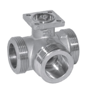 Запорный шаровой кран BELIMO R525, трехходовой, с внешней резьбой