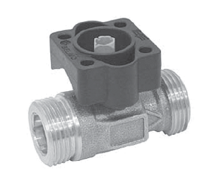 Запорный шаровой кран BELIMO R410DK, двухходовой, с внешней резьбой