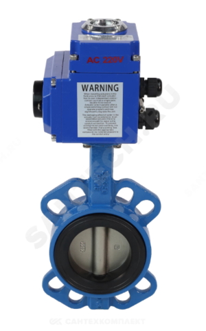 Затвор поворот чуг EPDM Ду300 Ру16 эл/п 230В д/нерж Benarmo