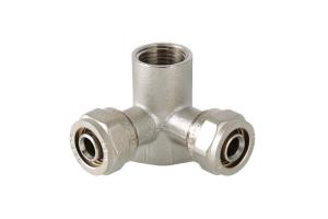 Водорозетка Valtec, 16x1/2 обжимная проходная