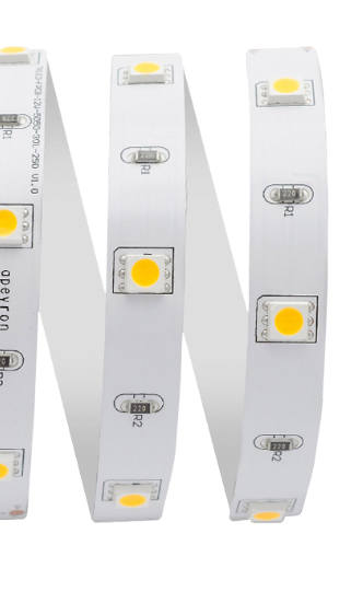 Светодиодная лента Apeyron 7,2W/m 30Led/m 5050SMD дневной белый 5M 00-149 купить с доставкой по РФ