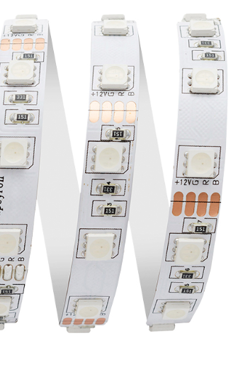 Светодиодная лента Apeyron 7,2W/m 30LED/m 5050SMD разноцветная 3M 217BL купить с доставкой по РФ