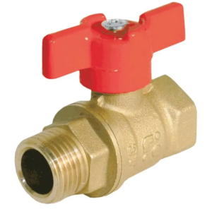Кран шаровой 11Б27п1 Ду15 А31/1 вр/нр бабочка латунь БАЗ