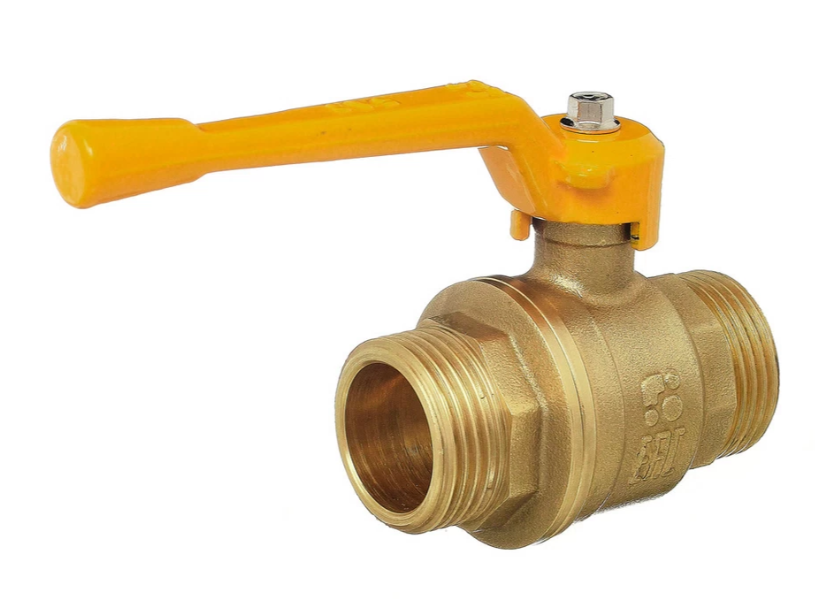 Кран шаровой БАЗ 11Б27п Ду15 А12 газ нр/нр рычаг никель купить с доставкой по РФ