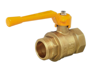 Кран шаровой БАЗ 11Б27п Ду15 А11 газ вр/нр рычаг никель