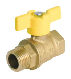 Кран шаровой БАЗ 11Б27п Ду15 А11/1 газ вр/нр бабочка никель