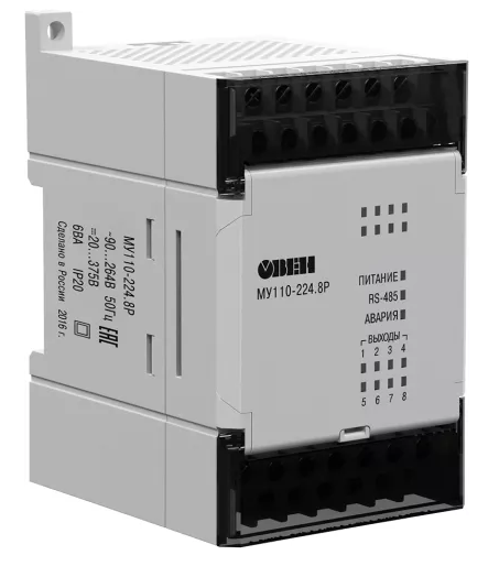 Модуль дискретного вывода Овен, 8-канал. МУ110-224.8Р [М01] купить с доставкой по РФ