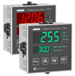 Измеритель-регулятор двухканальный Овен 2ТРМ1-Щ1.У2.РР купить с доставкой по РФ