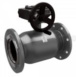 Кран шаровой стальной LD КШ.Ц.Ф.Р Ду150 Ру25 с редуктором купить с доставкой по РФ