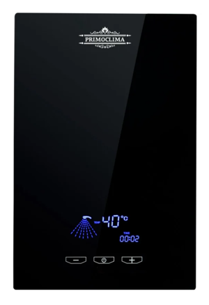 Электрический проточный воданагреватель PRIMOCLIMA VITA 8.5 кВт, черный
