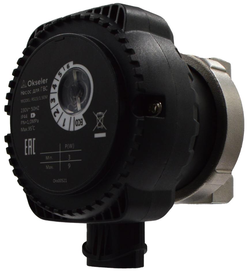 Насос циркуляционный для ГВС Okseler RS 15/1.5EM купить с доставкой по РФ