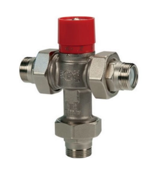 Термостатический смесительный клапан с отводами 1" - Kv 2,0 Giacomini