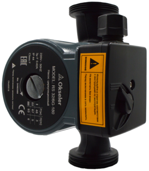 Насос циркуляционный Okseler RS 25/8-180 с гайками