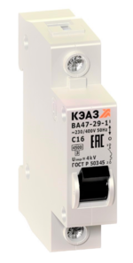 Выключатель автоматический модульный КЭАЗ ВА47-29-1B10-УХЛ3 купить с доставкой по РФ