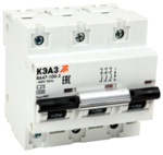 Выключатель автоматический модульный КЭАЗ ВА47-100-3D80-УХЛ3 купить с доставкой по РФ