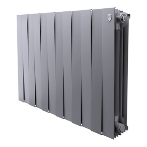 Радиатор биметаллический Royal Thermo PianoForte 500 Серебристый VR80 - 12 секц.