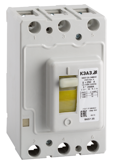 Выключатель автоматический КЭАЗ ВА57-35-340010-200А-630-690AC-УХЛ3 купить с доставкой по РФ