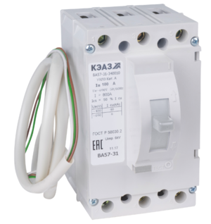 Выключатель автоматический КЭАЗ ВА57-31-341210-31,5А-400-690AC-НР230AC/220DC-УХЛ3