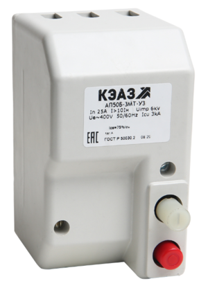 Выключатель автоматический КЭАЗ АП50Б-2МТ-6,3А-10Iн-400AC/220DC-2П-IP54-У2