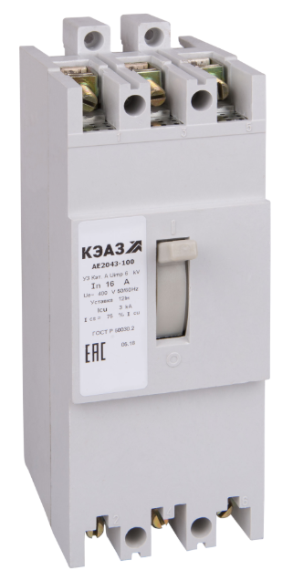 Выключатель автоматический КЭАЗ АЕ2046-20Р-63А-12Iн-400AC-У3 купить с доставкой по РФ