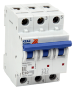 Выключатель автоматический трехполюсный КЭАЗ 40А С ВМ63 6кА купить с доставкой по РФ