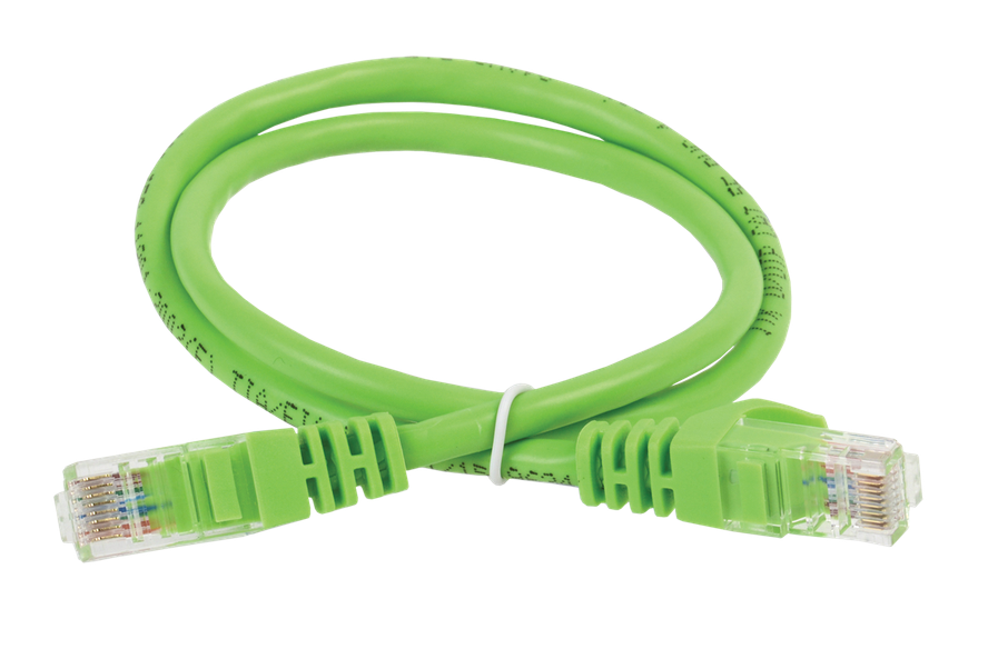 Патч-корд IEK категория 5е UTP 2 метр LSZH зеленый купить с доставкой по РФ
