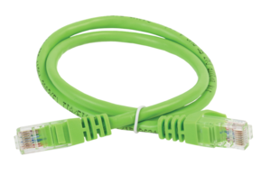 Патч-корд IEK категория 5е UTP 2 метр LSZH зеленый