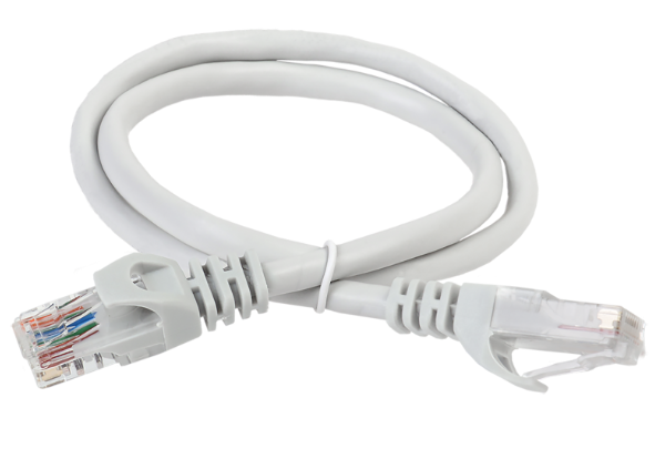 Коммутационный шнур IEK категория 6 UTP PVC 7м серый купить с доставкой по РФ