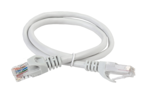 Патч-корд IEK категория 5е UTP 7 метр PVC серый